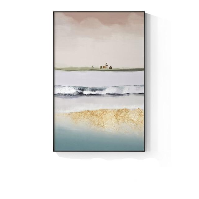 Gold Foil Seascape Canvas