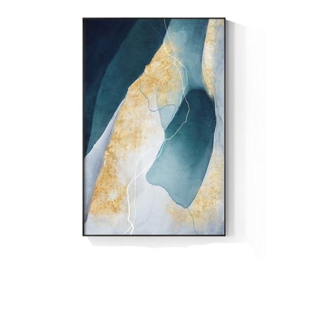 Gold Foil Seascape Canvas