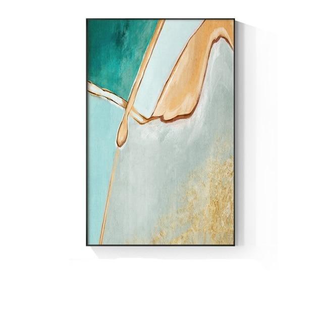 Gold Foil Seascape Canvas