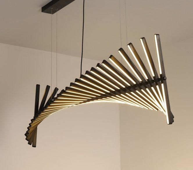 long linear chandelier