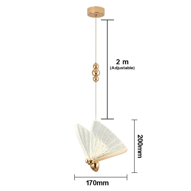 Butterfly Light dimensions