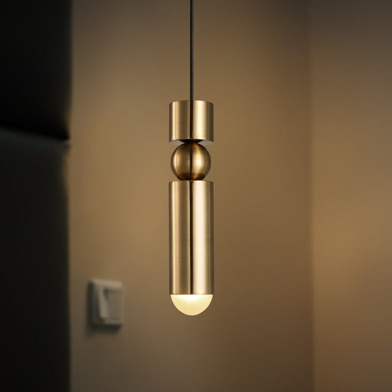 alt image 2 for Brushed Gold Pendant Light Fixture