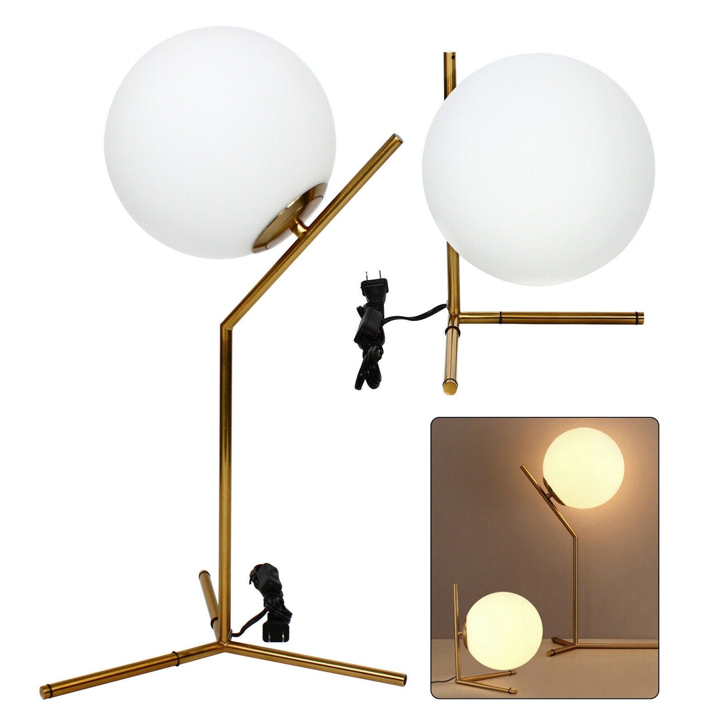 stacked glass ball floor lamp
