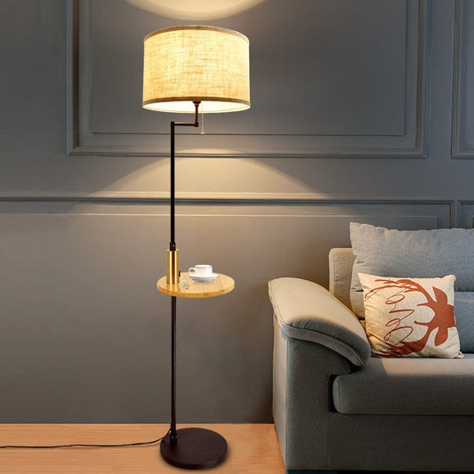 Stylish Floor Lamp with Shelves - Brighten Your Space