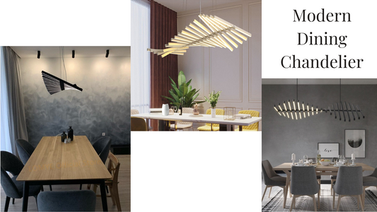 Modern dining chandelier design for your table and create an elegant and romantic vibe