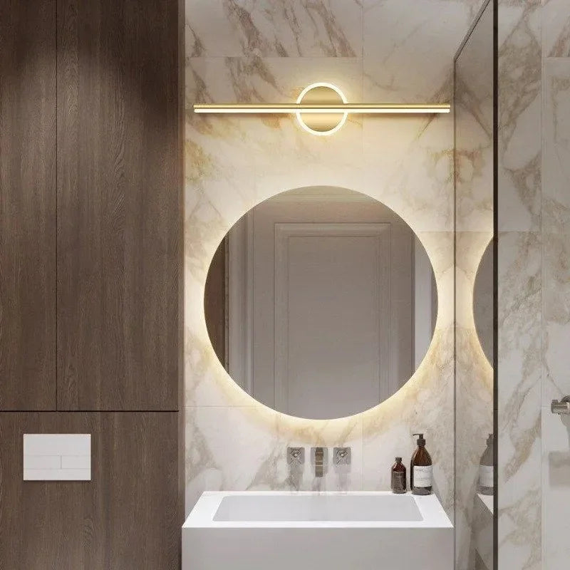 long bathroom vanity mirror wall sconce