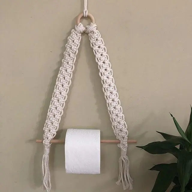 Bathroom accessories - wooden toilet paper holder 