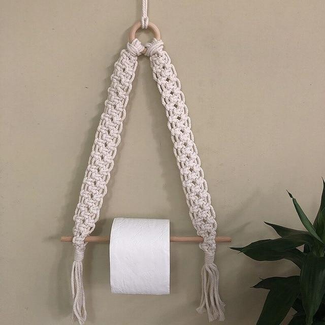 Bathroom accessories - wooden toilet paper holder 
