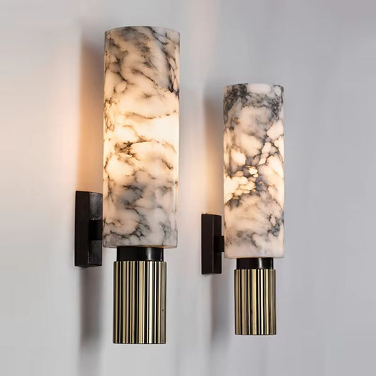 Natural Marble Onyx Wall Sconce