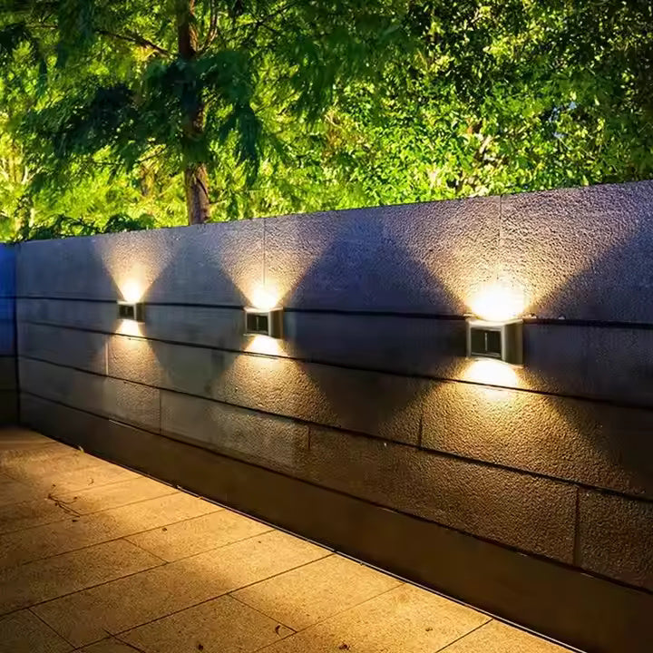 4PCS Outdoor Solar Patio Wall Lights