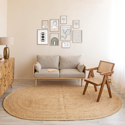 5x8 Braided Jute Oval Rug 2