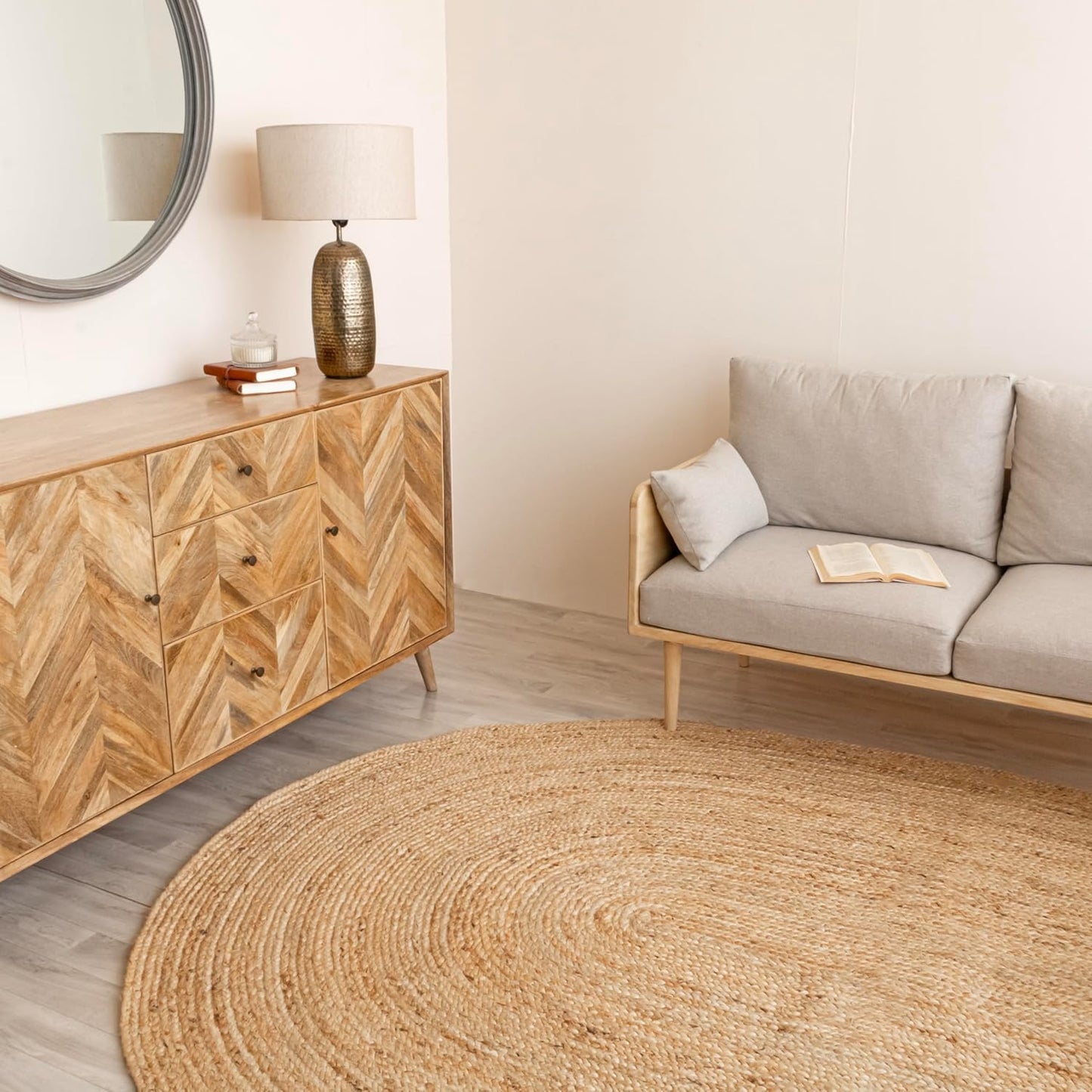 5x8 Braided Jute Oval Rug 3