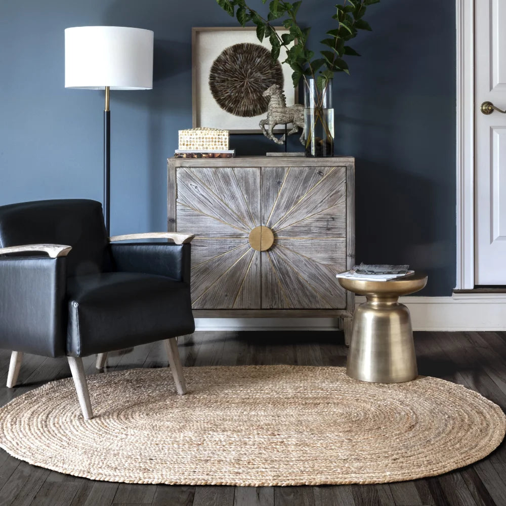 5x8 Braided Jute Oval Rug 4