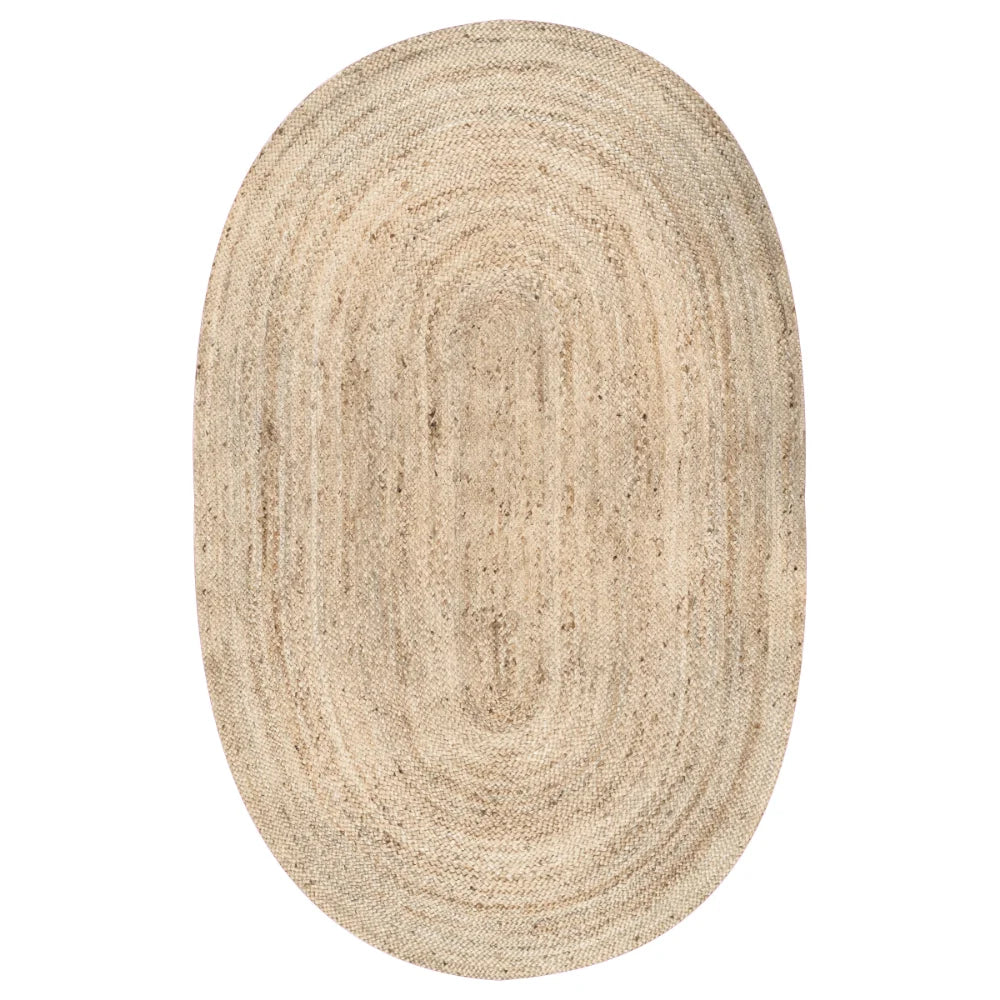 5x8 Braided Jute Oval Rug