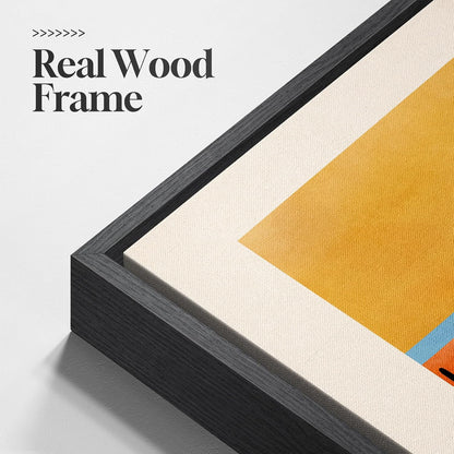 3PCS Colorful Framed Abstract Canvas Arts