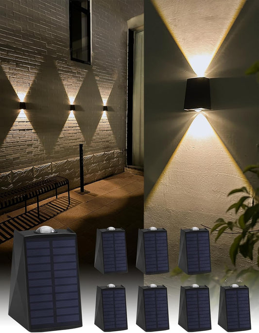 8 Outdoor Solar Wall Lights
