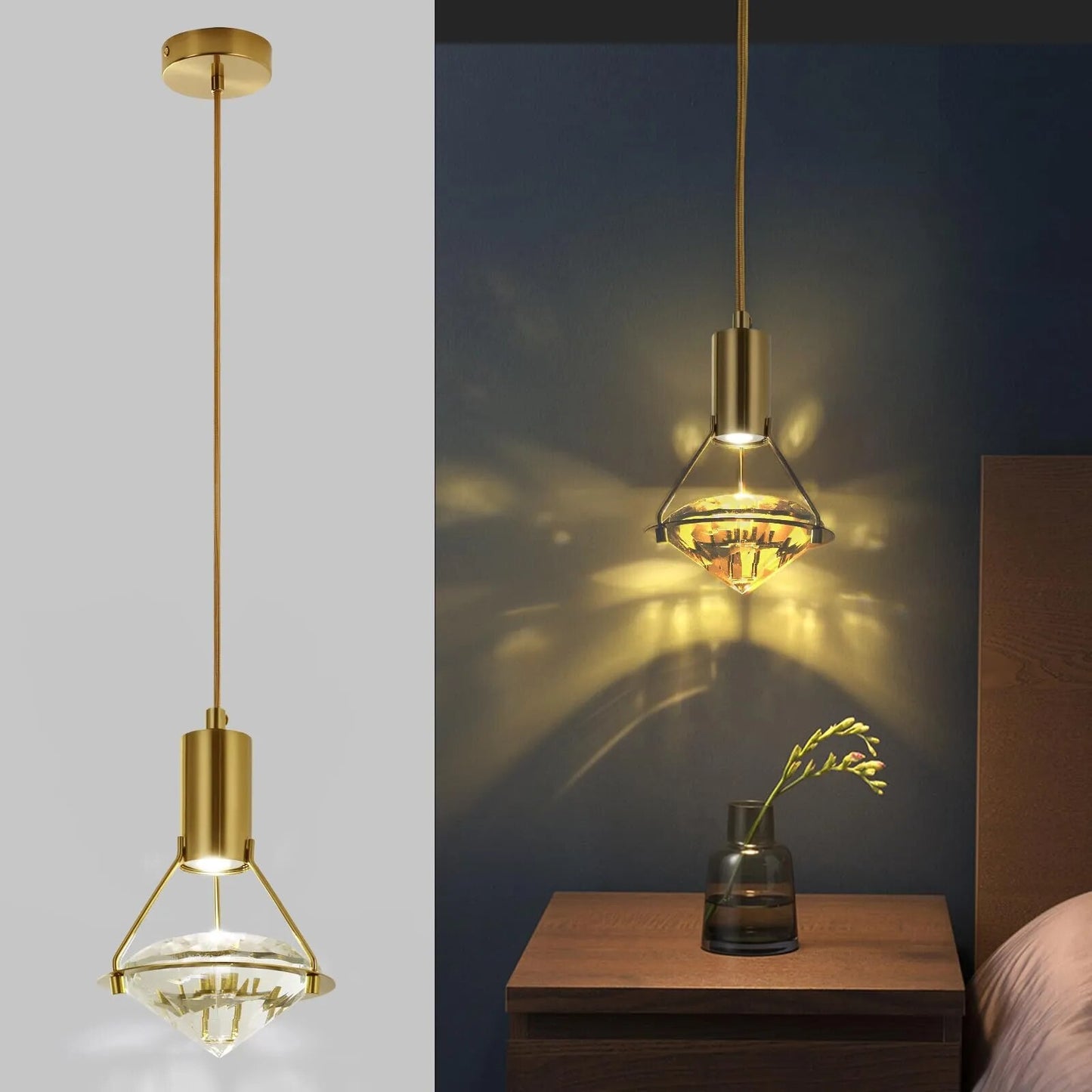 Hanging Diamond Lamp