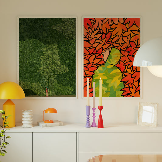 Abstract Nature Mural Wall Art