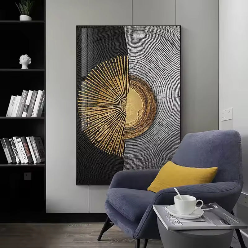 Abstract Wood Grain Canvas Art