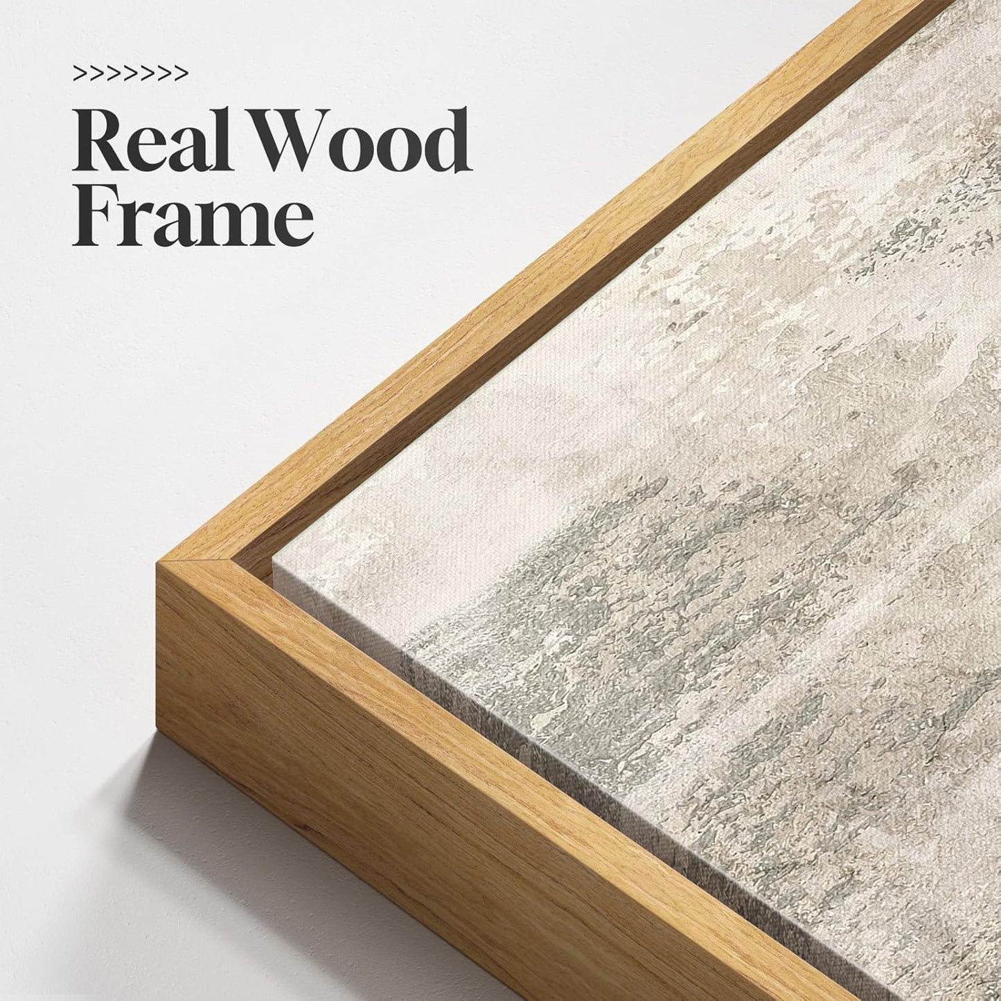 Abstract Neutral Tree Canvas Art