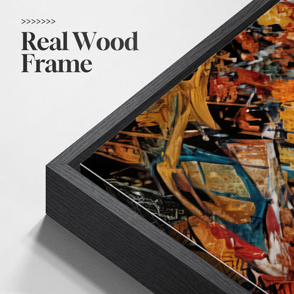 Abstract Warm Color Canvas Art