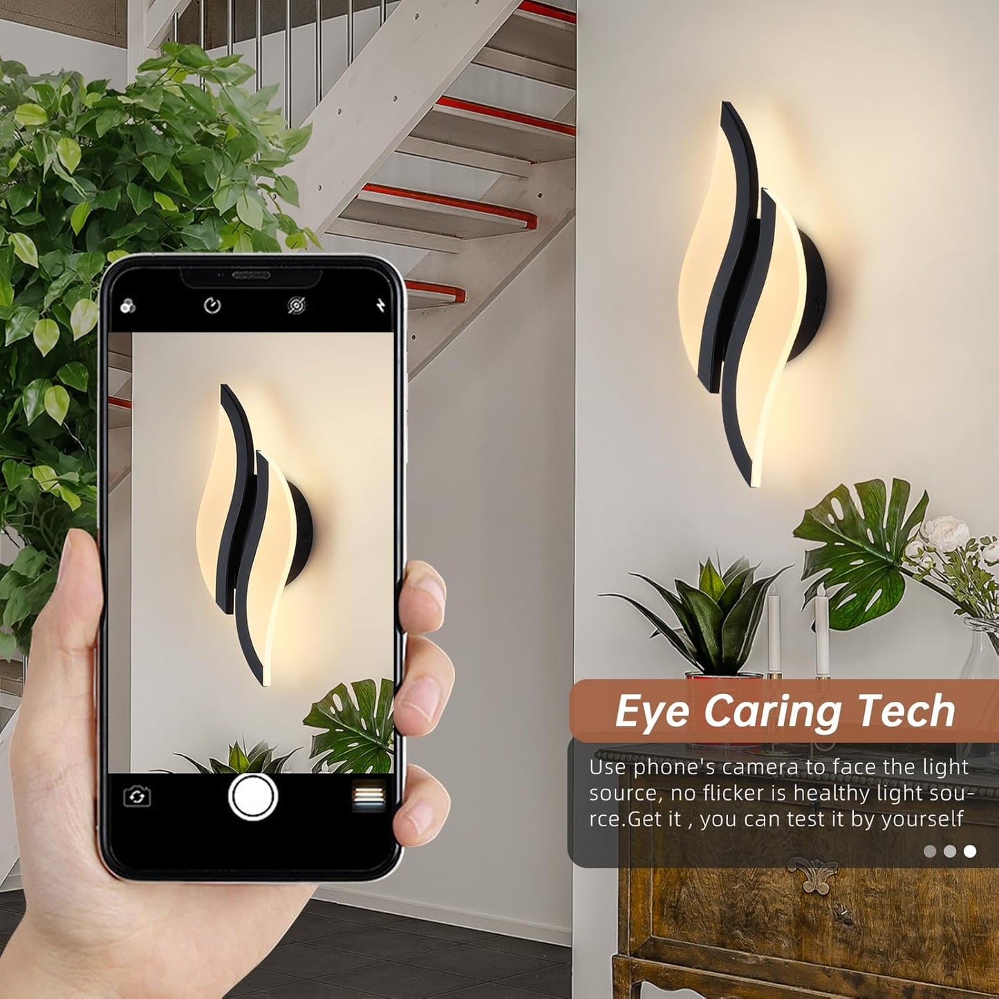 Acrylic Flame Wall Lamp