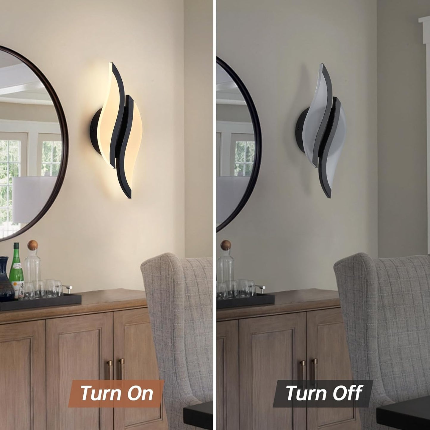 Acrylic Flame Wall Lamp