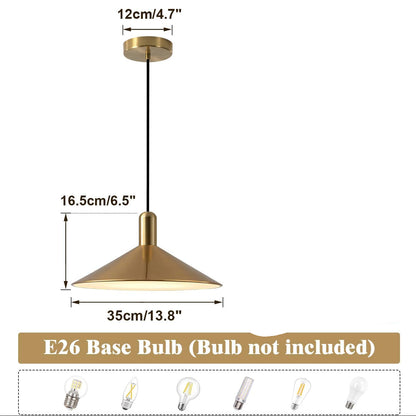Product dimension diagram for a brass pendant light fixture with a decorative floral enamel plate, showing measurements of 12cm canopy, 16.5cm cord, 35cm shade diameter, and 35cm plate diameter, on a white background.