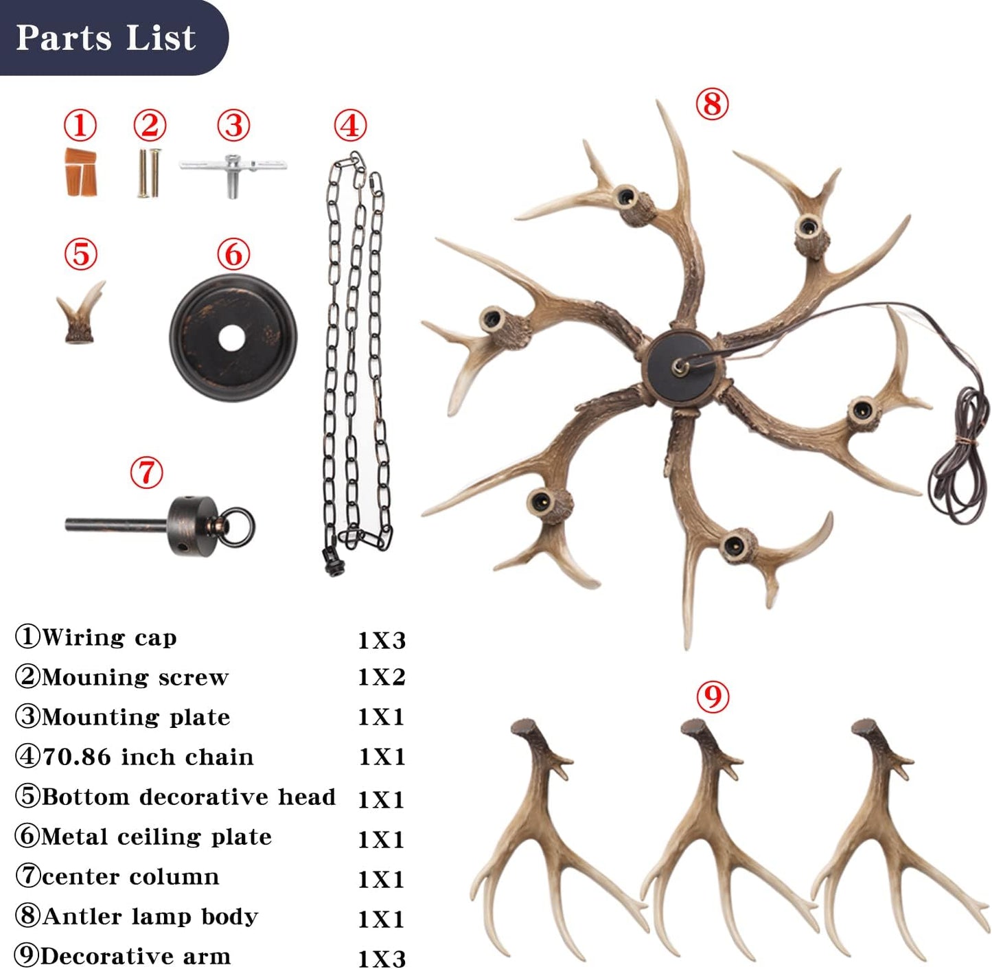 Antler Chandelier