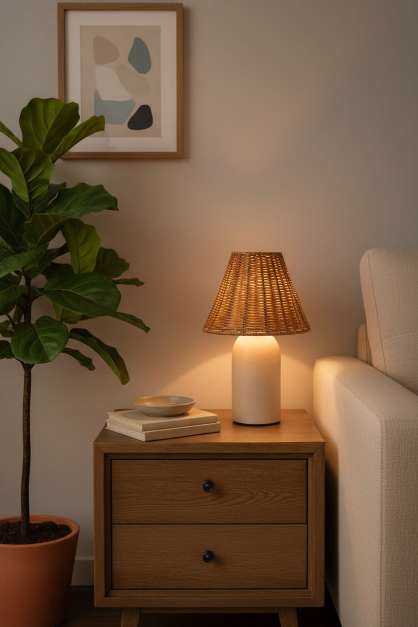 Artistic Rattan Table Lamp 5