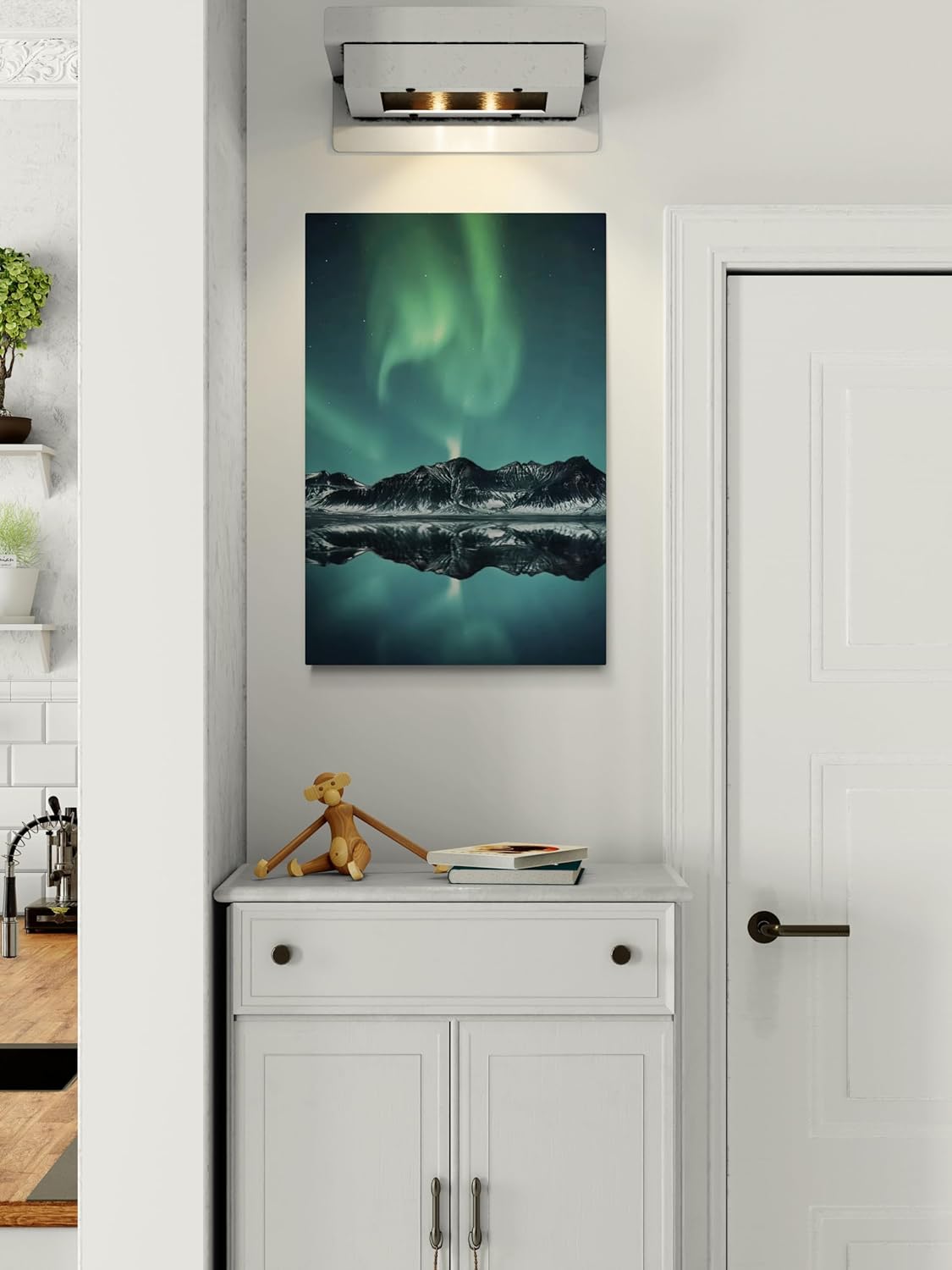 Aurora Lake Borealis Canvas Art
