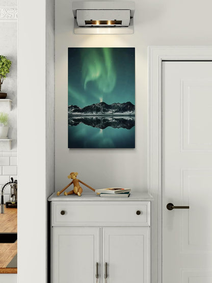 Aurora Lake Borealis Canvas Art