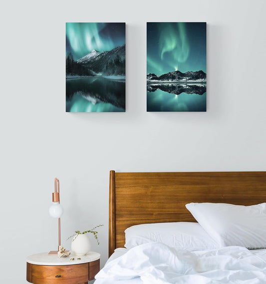 Aurora Lake Borealis Canvas Art