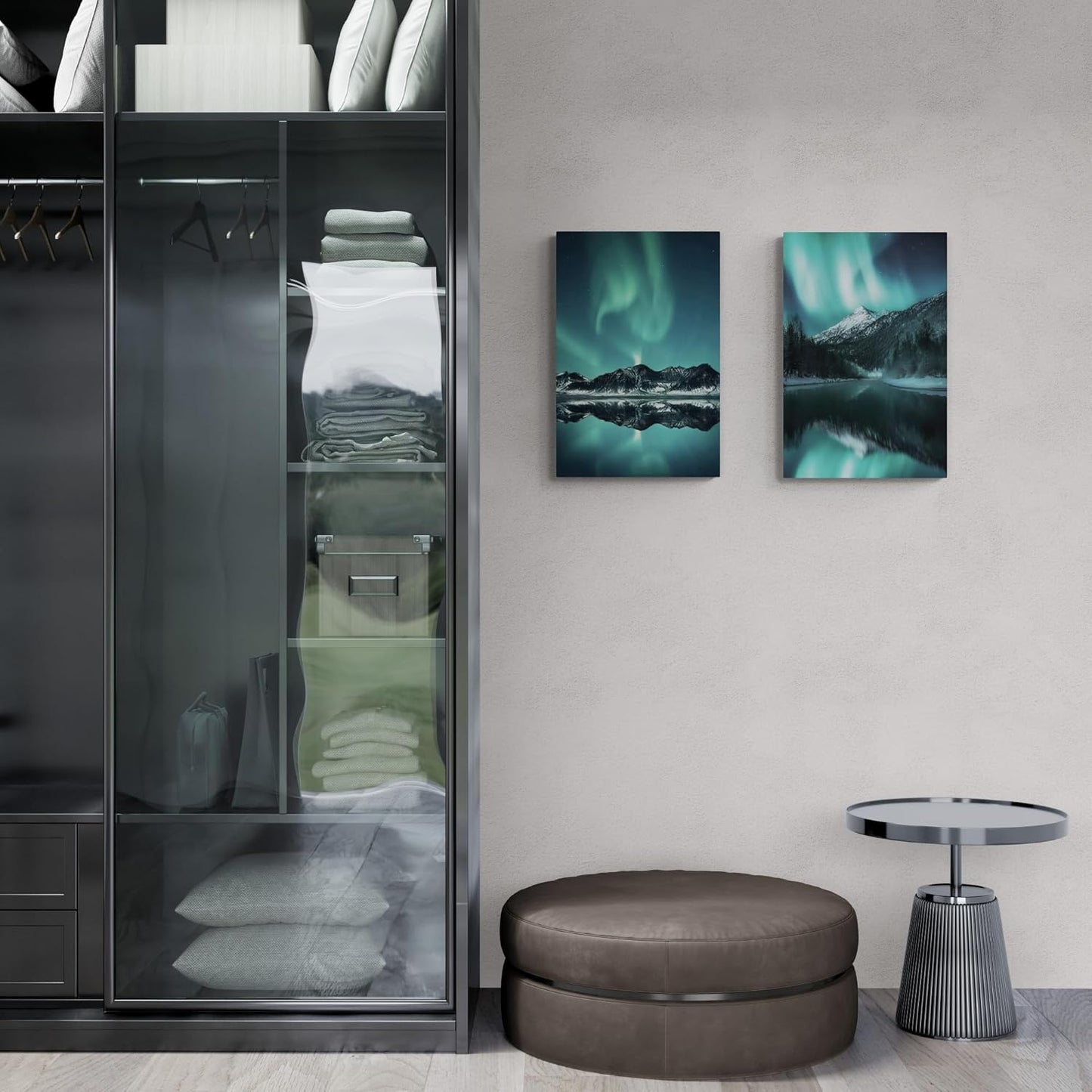 Aurora Lake Borealis Canvas Art