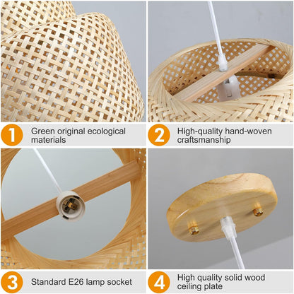 Bamboo Basket Pendant Light