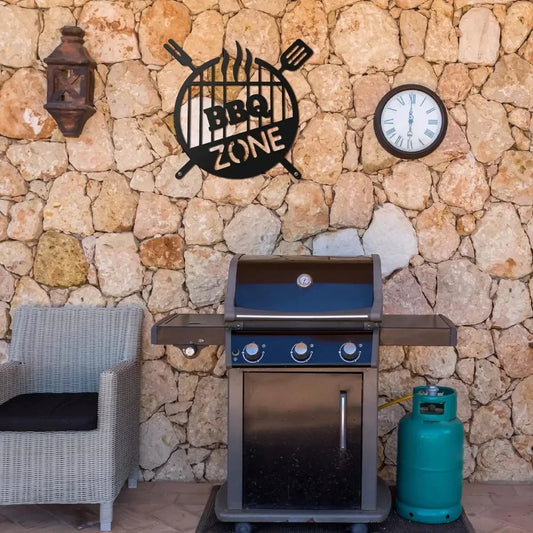 Barbecue Sign Metal Wall Art Decorstly