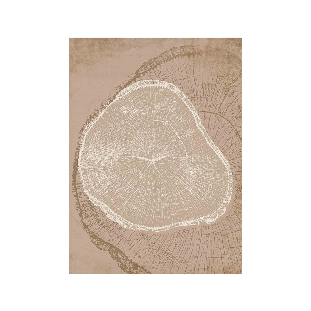 Decorstly Beige Tree Ring Wall Art for Living Room Bedroom Kitchen and Office Decor