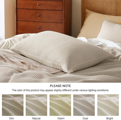 Beige Egyptian Cotton Duvet Cover Set