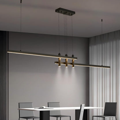 Black Linear Chandelier