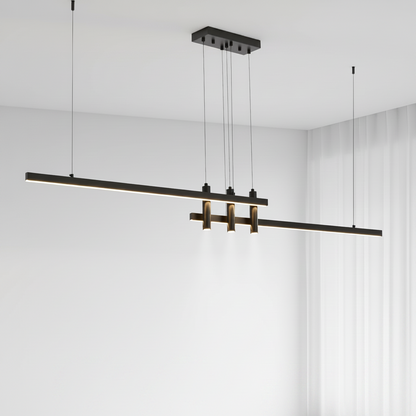 black lines chandelier
