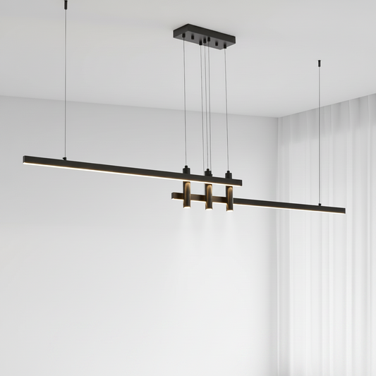 black lines chandelier