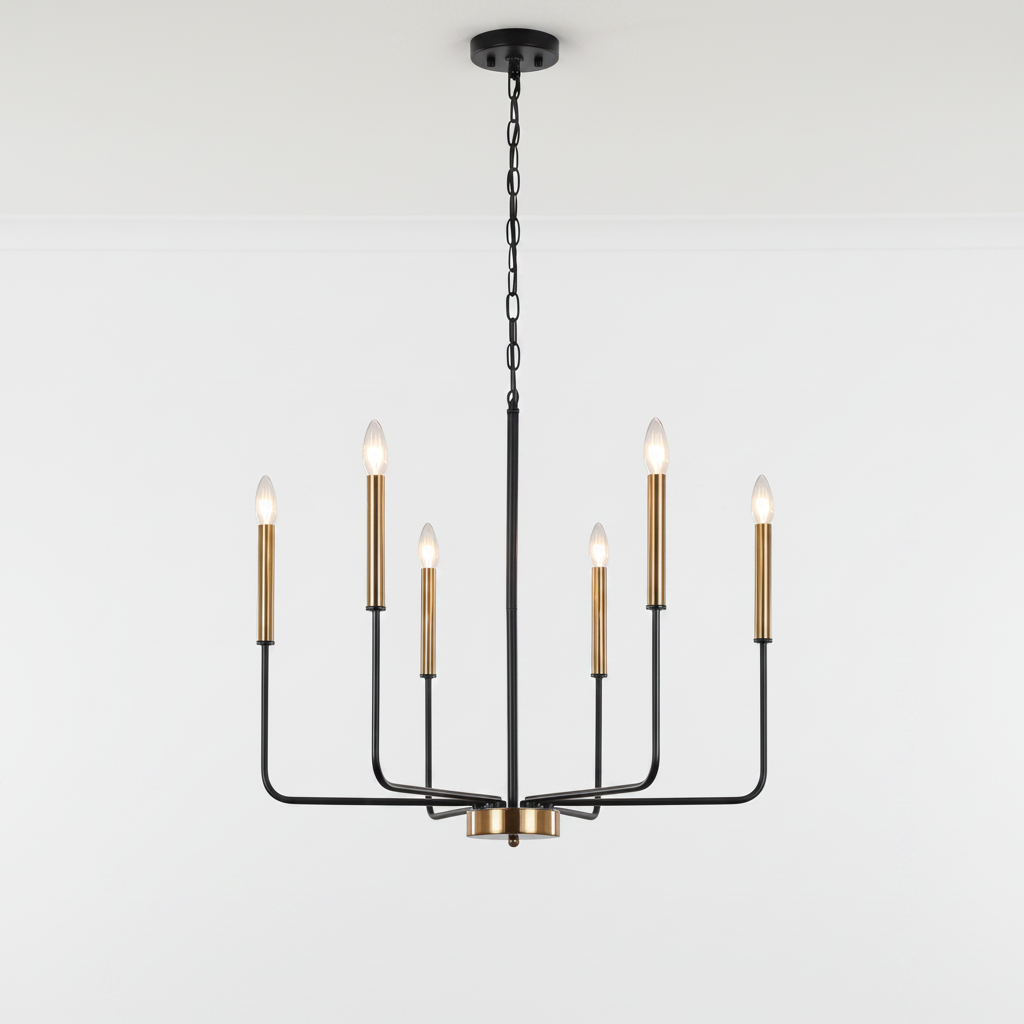 Black Scandinavian Chandelier