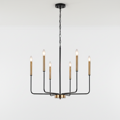 Black Scandinavian Chandelier