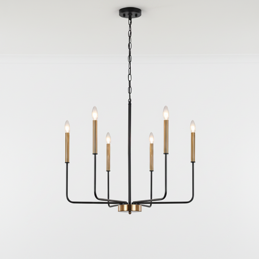 Black Scandinavian Chandelier
