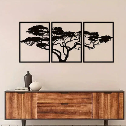 Black Tree Metal Wall Art - Decorstly
