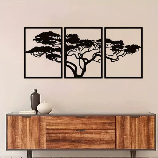 Black Tree Metal Wall Art - Decorstly