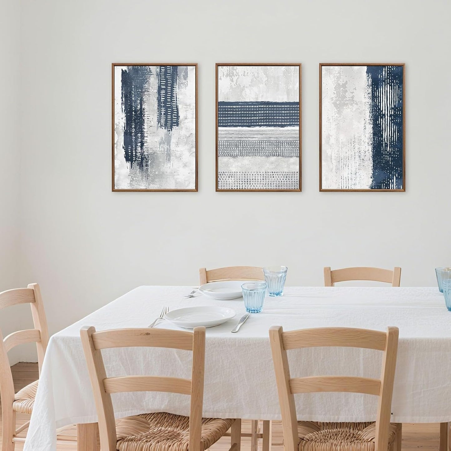 Blue Boho Canvas Art