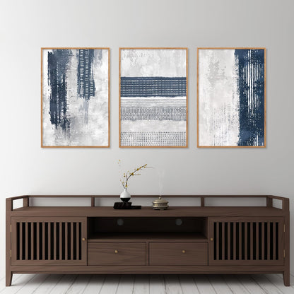 Blue Boho Canvas Art