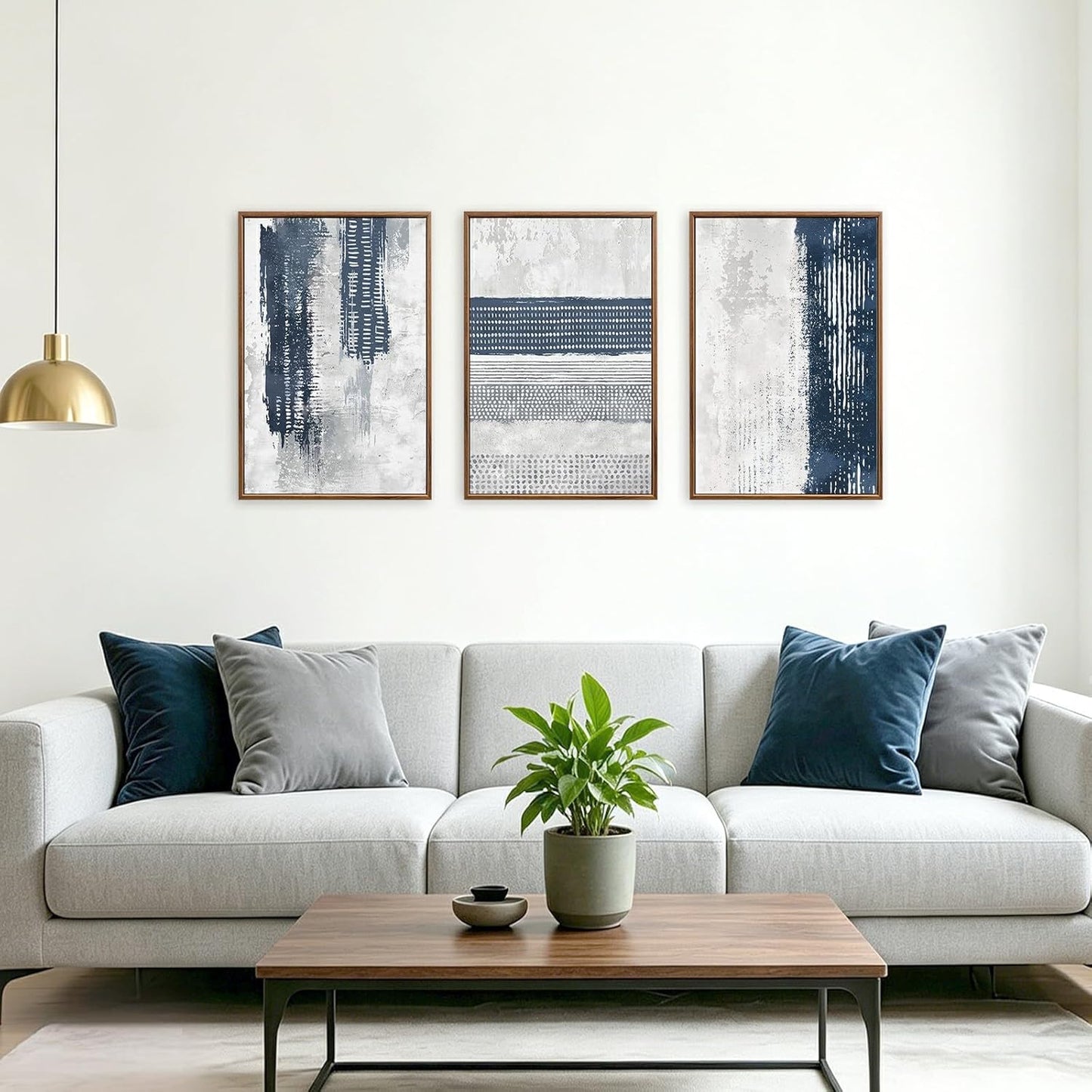 Blue Boho Canvas Art