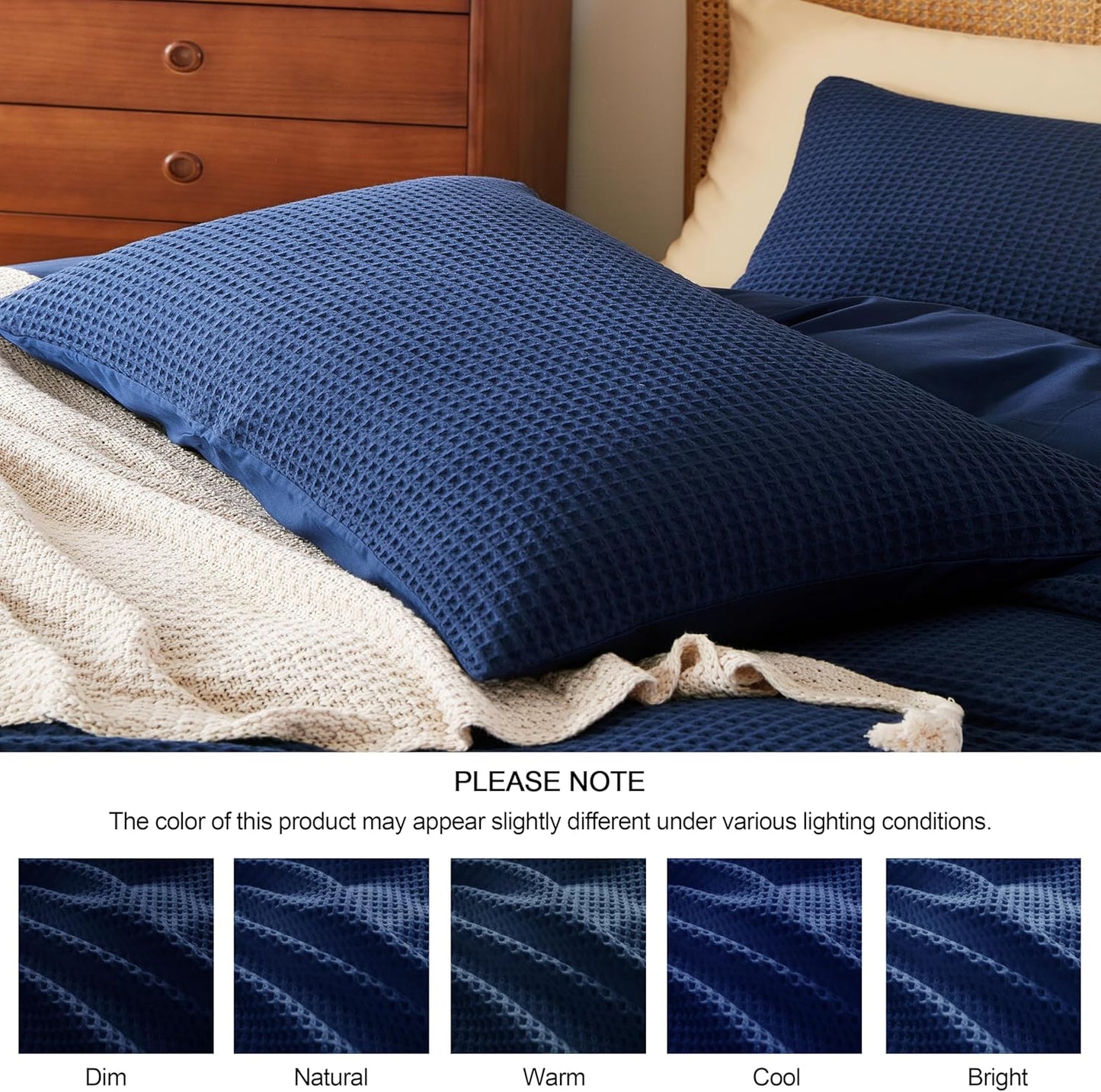 Navy Egyptian Cotton Duvet Cover Set